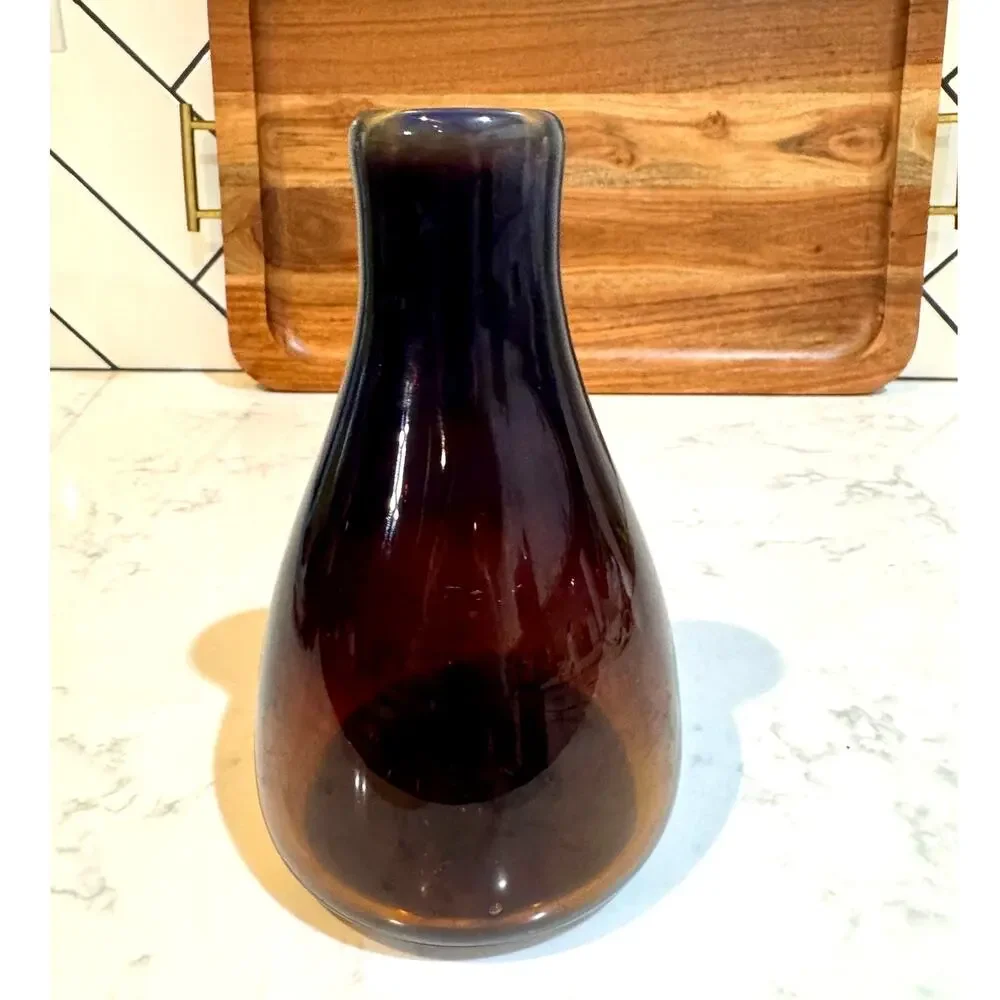 Vintage handblown glass vase signed Williams 77 teardrop" or "bud" vase - Picture 8 of 16